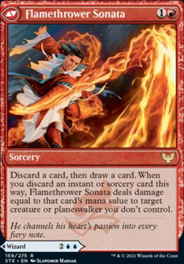 Torrent Sculptor // Flamethrower Sonata [Strixhaven: School of Mages] [Foil]
