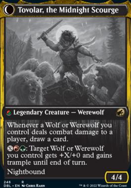 Tovolar, Dire Overlord // Tovolar, the Midnight Scourge [Innistrad: Double Feature] [Foil]