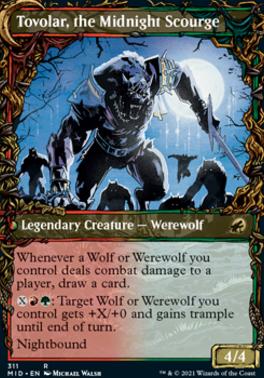 Tovolar, Dire Overlord // Tovolar, the Midnight Scourge (Showcase Equinox) [Innistrad: Midnight Hunt] [Foil]