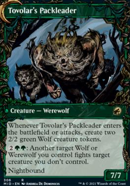 Tovolar's Huntmaster // Tovolar's Packleader (Showcase Equinox) [Innistrad: Midnight Hunt] [Foil]