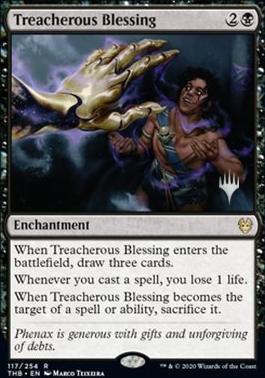 Treacherous Blessing (Promo Pack) [Theros Beyond Death Promos] [Foil]