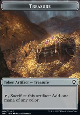Bird (002) // Treasure Double-Sided Token [Dominaria United Tokens]