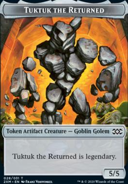 Human Soldier // Tuktuk the Returned Double-Sided Token [Double Masters Tokens]
