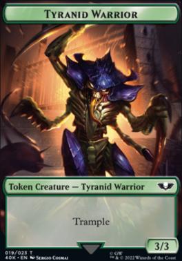 Tyranid (17) // Tyranid Warrior Double-Sided Token [Warhammer 40,000 Tokens]
