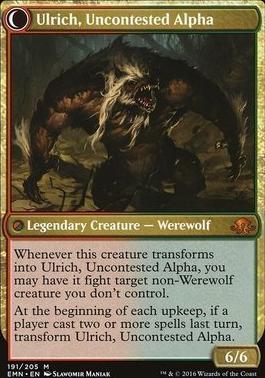 Ulrich of the Krallenhorde // Ulrich, Uncontested Alpha [Eldritch Moon]