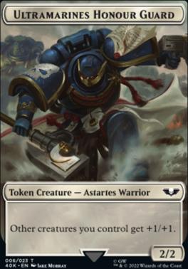 Soldier (003) // Ultramarines Honour Guard Double-Sided Token (Surge Foil) [Warhammer 40,000 Tokens]