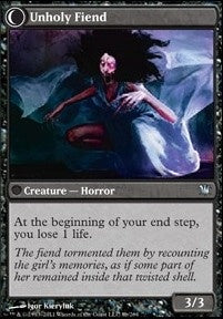 Cloistered Youth // Unholy Fiend [Innistrad] [Foil]