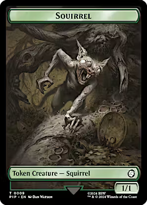 Food (013) // Squirrel Double-Sided Token [Fallout Tokens] [Foil]