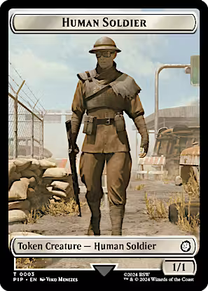 Treasure (0018) // Human Soldier Double-Sided Token [Fallout Tokens]