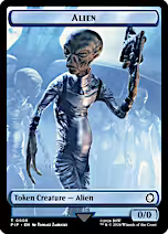 Treasure (0019) // Alien Double-Sided Token [Fallout Tokens]