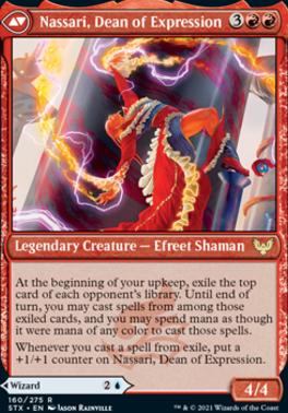 Uvilda, Dean of Perfection // Nassari, Dean of Expression [Strixhaven: School of Mages Prerelease Promos]