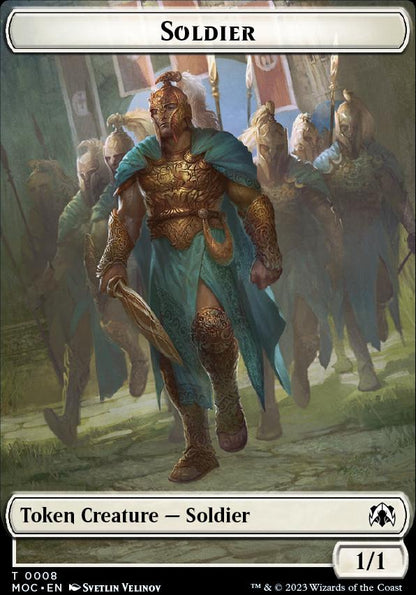 Vampire Knight // Soldier Double-Sided Token [March of the Machine Commander Tokens]