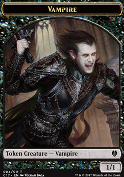 Bat // Vampire Double-Sided Token [Commander 2017 Tokens]