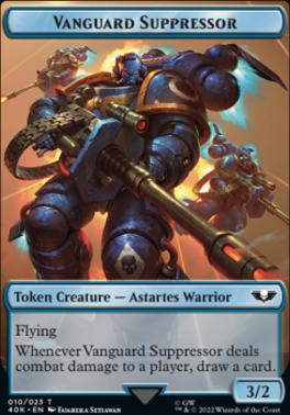 Soldier (004) // Vanguard Suppressor Double-Sided Token (Surge Foil) [Warhammer 40,000 Tokens]