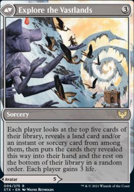 Wandering Archaic // Explore the Vastlands [Strixhaven: School of Mages] [Foil]