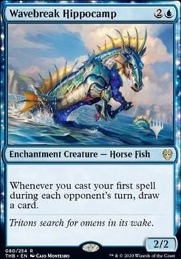 Wavebreak Hippocamp (Promo Pack) [Theros Beyond Death Promos] [Foil]