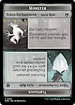 Sorcerer Role / Virtuous Role // Monster Role / Virtuous Role Double-Sided Token [Wilds of Eldraine Commander Tokens]
