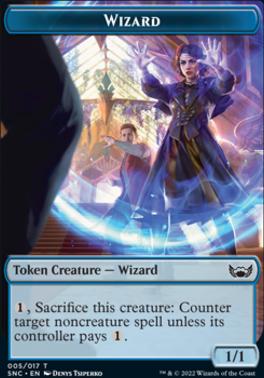 Devil // Wizard Double-Sided Token [Streets of New Capenna Tokens]