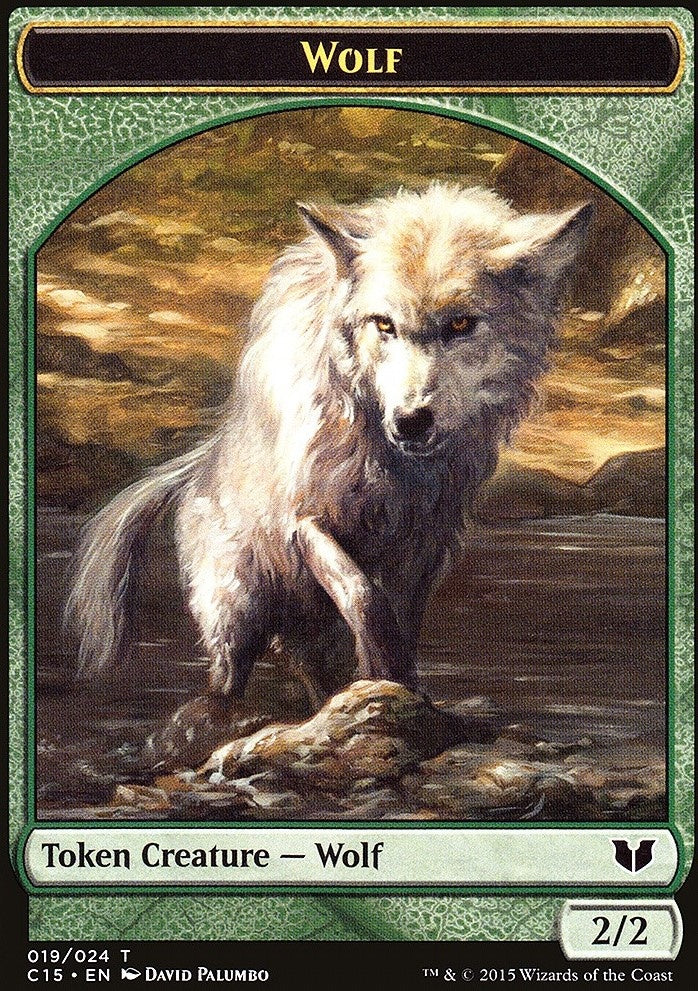 Spider // Wolf Double-Sided Token [Commander 2015 Tokens]