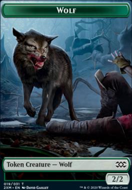 Germ // Wolf Double-Sided Token [Double Masters Tokens]