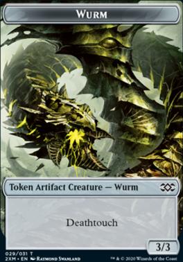 Human Soldier // Wurm (029) Double-Sided Token [Double Masters Tokens]