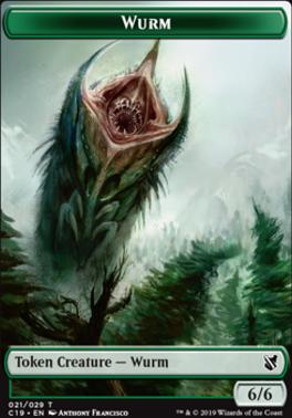 Beast (014) // Wurm Double-Sided Token [Commander 2019 Tokens]