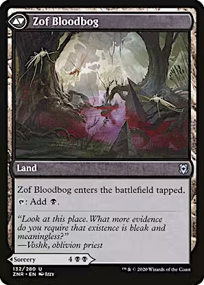 Zof Consumption // Zof Bloodbog [Zendikar Rising] [Foil]