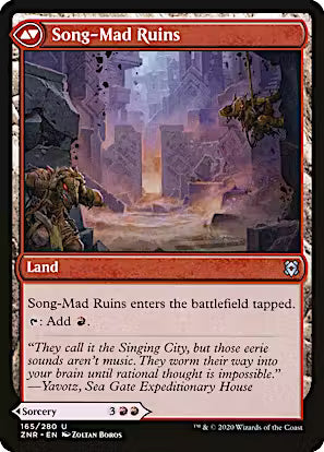 Song-Mad Treachery // Song-Mad Ruins [Zendikar Rising]