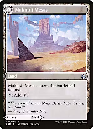 Makindi Stampede // Makindi Mesas [Zendikar Rising] [Foil]