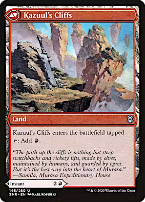 Kazuul's Fury // Kazuul's Cliffs [Zendikar Rising]