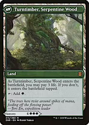 Turntimber Symbiosis // Turntimber, Serpentine Wood [Zendikar Rising] [Foil]