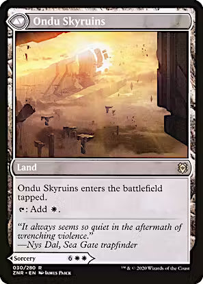 Ondu Inversion // Ondu Skyruins [Zendikar Rising] [Foil]