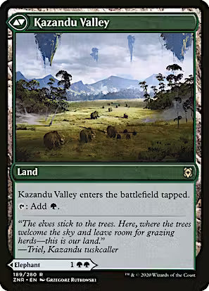 Kazandu Mammoth // Kazandu Valley [Zendikar Rising]