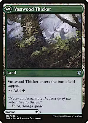 Vastwood Fortification // Vastwood Thicket [Zendikar Rising] [Foil]
