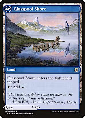 Glasspool Mimic // Glasspool Shore [Zendikar Rising] [Foil]