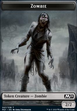 Weird // Zombie Double-Sided Token [Core Set 2021 Tokens]