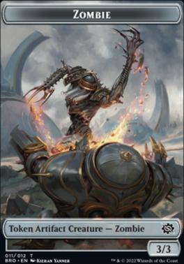 Powerstone // Zombie Double-Sided Token [The Brothers' War Tokens]