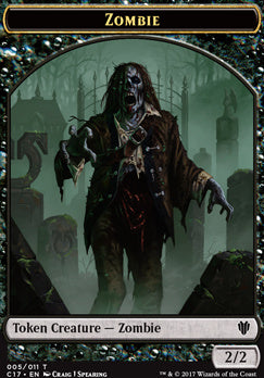 Vampire // Zombie Double-Sided Token [Commander 2017 Tokens]