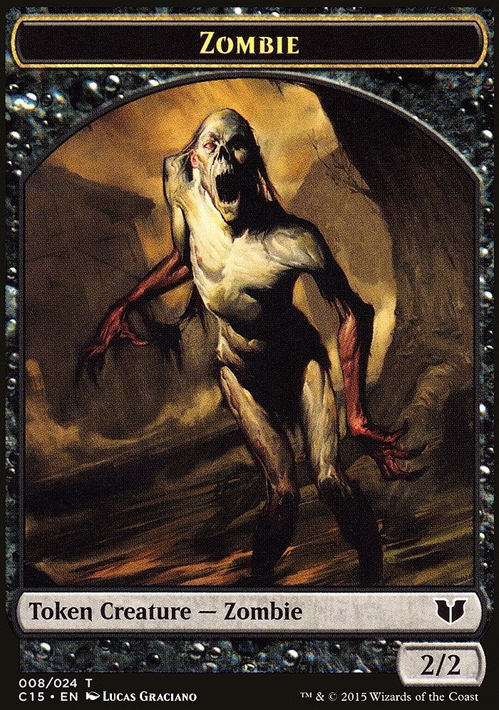 Wolf // Zombie Double-Sided Token [Commander 2015 Tokens]